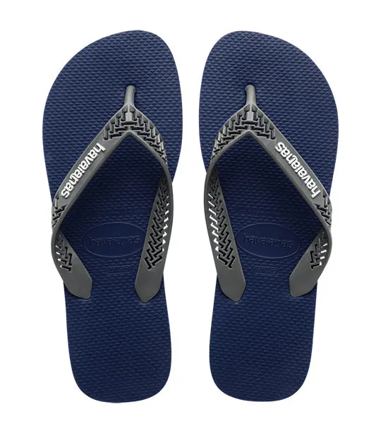 Power Light Solid Flip Flops Navy Blue