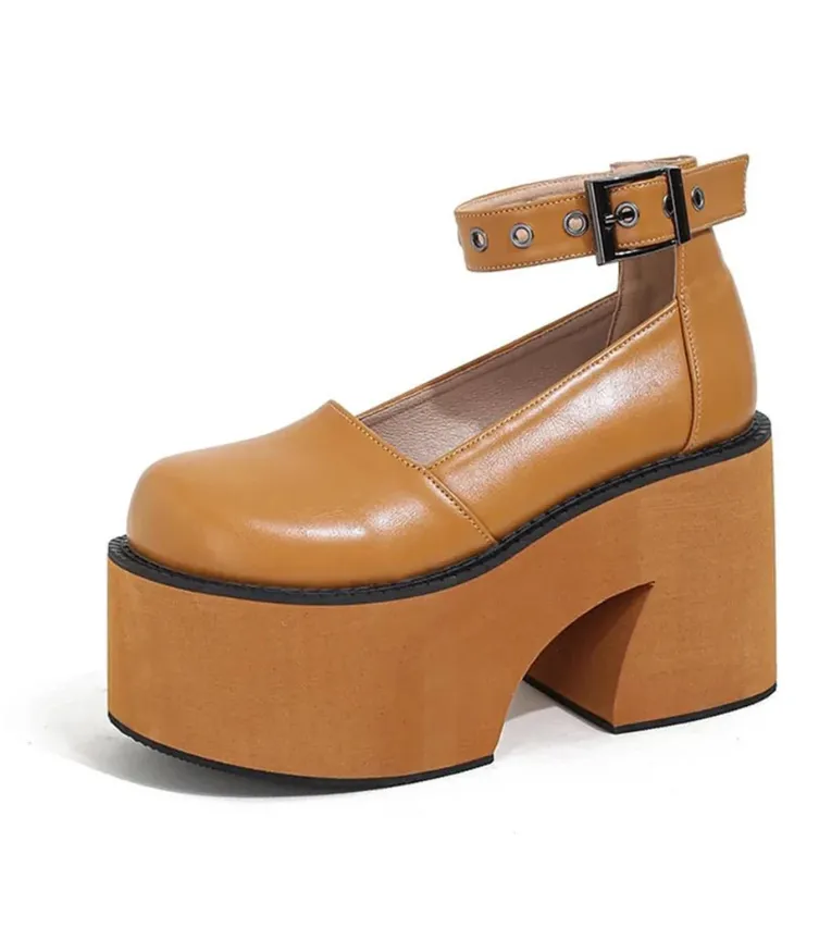 Pre Order: Chunky Platform Mary Jane Heels