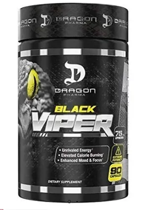 Prompt Nutrition DRAGON PHARMA BLACK VIPER FAT BURNER, Pack Of 90 CAPSULES