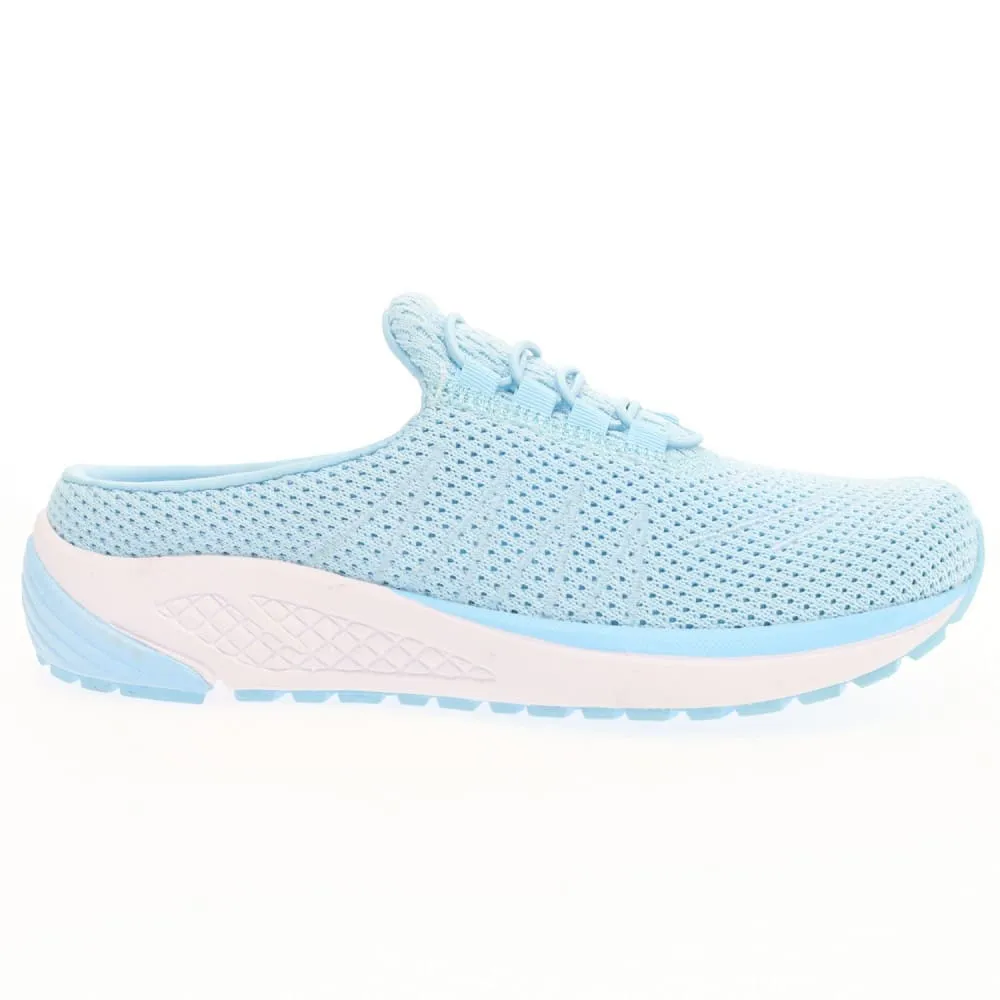 Propet Women's Tour Knit Slide Shoes Baby Blue