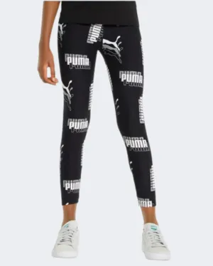 Puma Power Printed High-Waist 7/8 Girls Lifestyle Tight Black/White