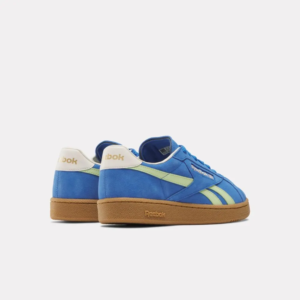 Reebok Footwear Men Club C Grounds UK Shoes KINETICBLUE/ASTROLIME/VINTAGEC