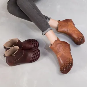 Retro Handmade Leather Ankle Women's Boots | Gift Shoes