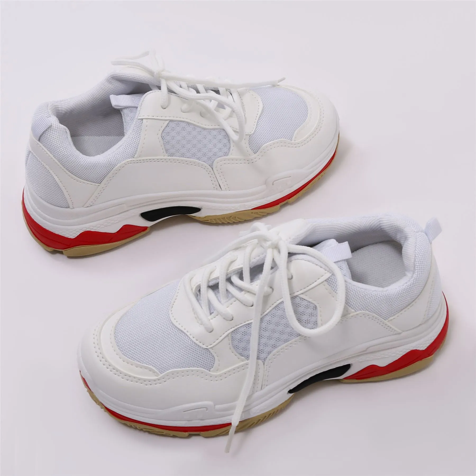 Revival Chunky Trainers in White