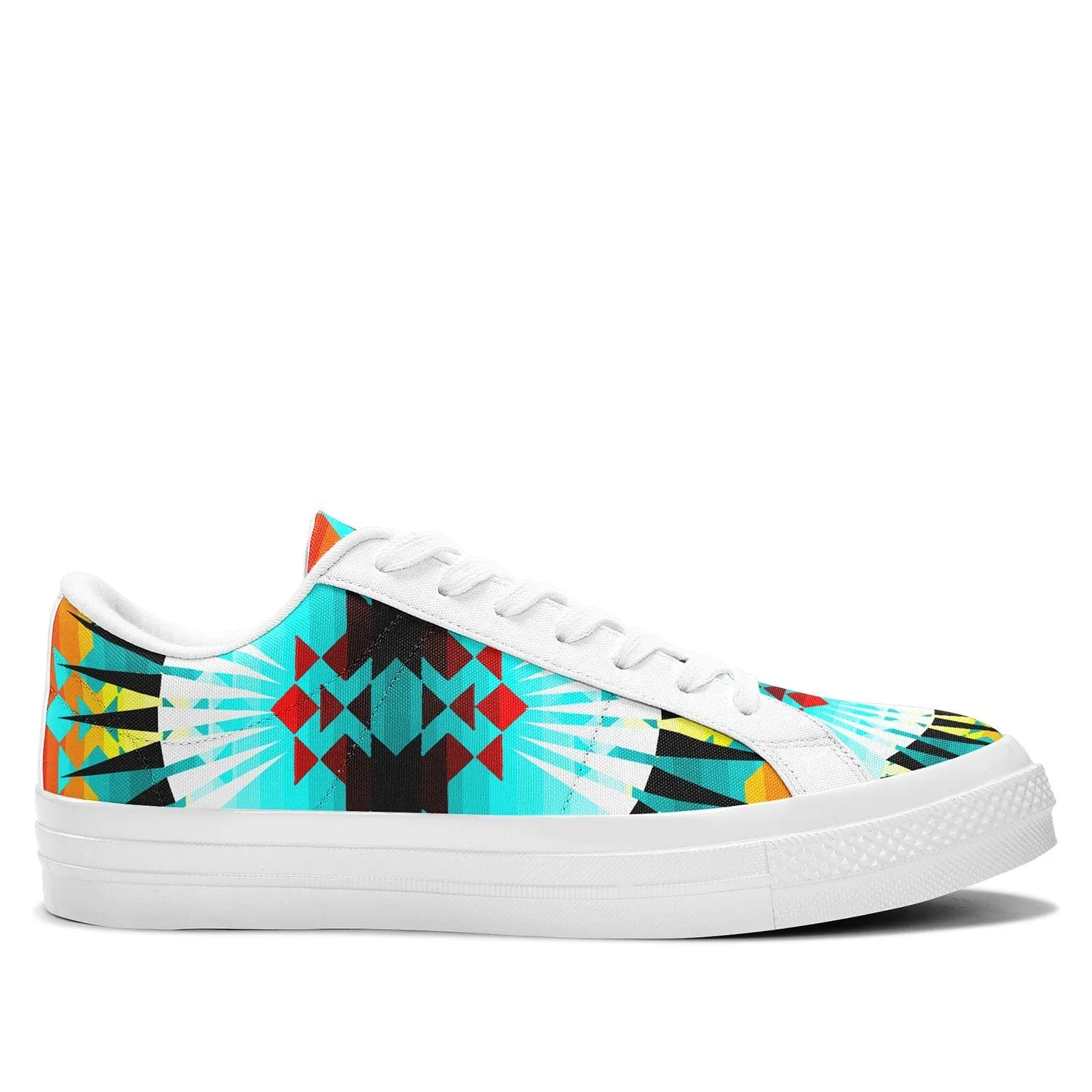 Ribbonwork Bustles Aapisi Low Top Canvas Shoes White Sole