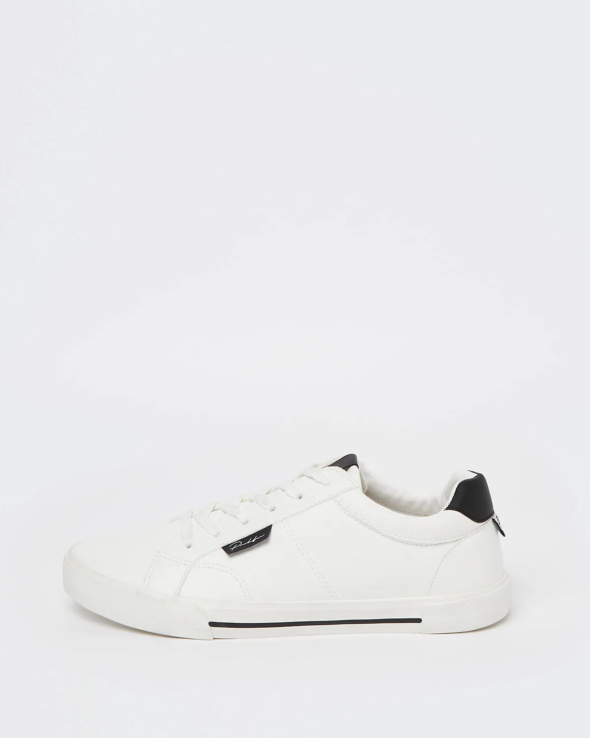 River Island Prolific White Lace Up Mens Trainers