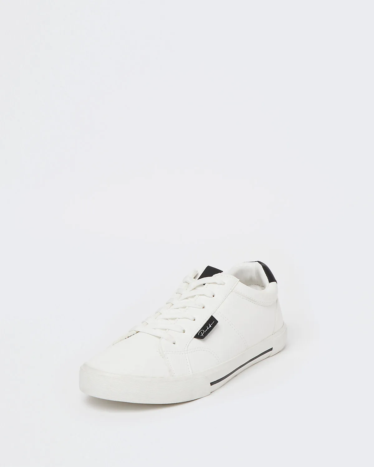 River Island Prolific White Lace Up Mens Trainers