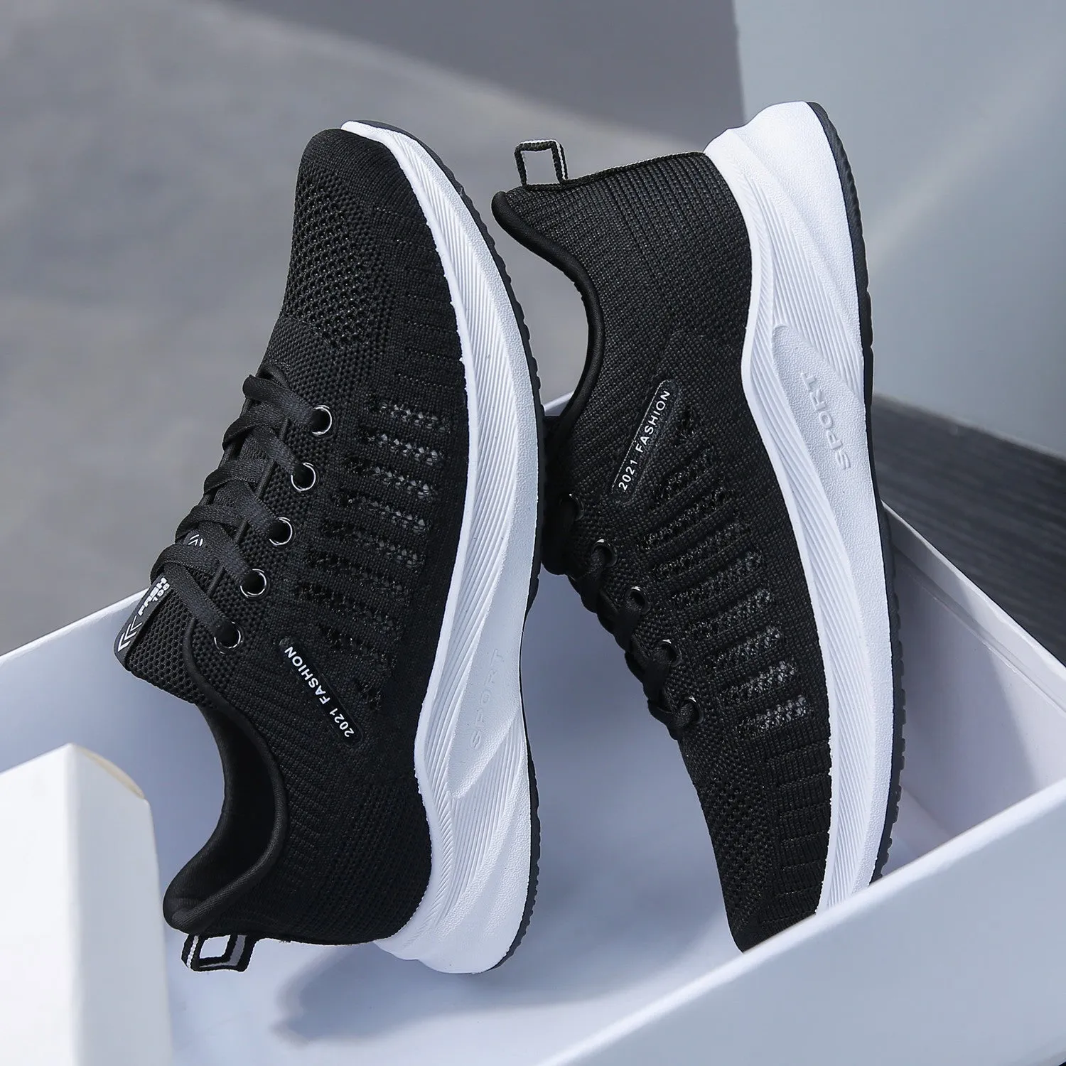 SH283 - Casual Black Fashion Shoes