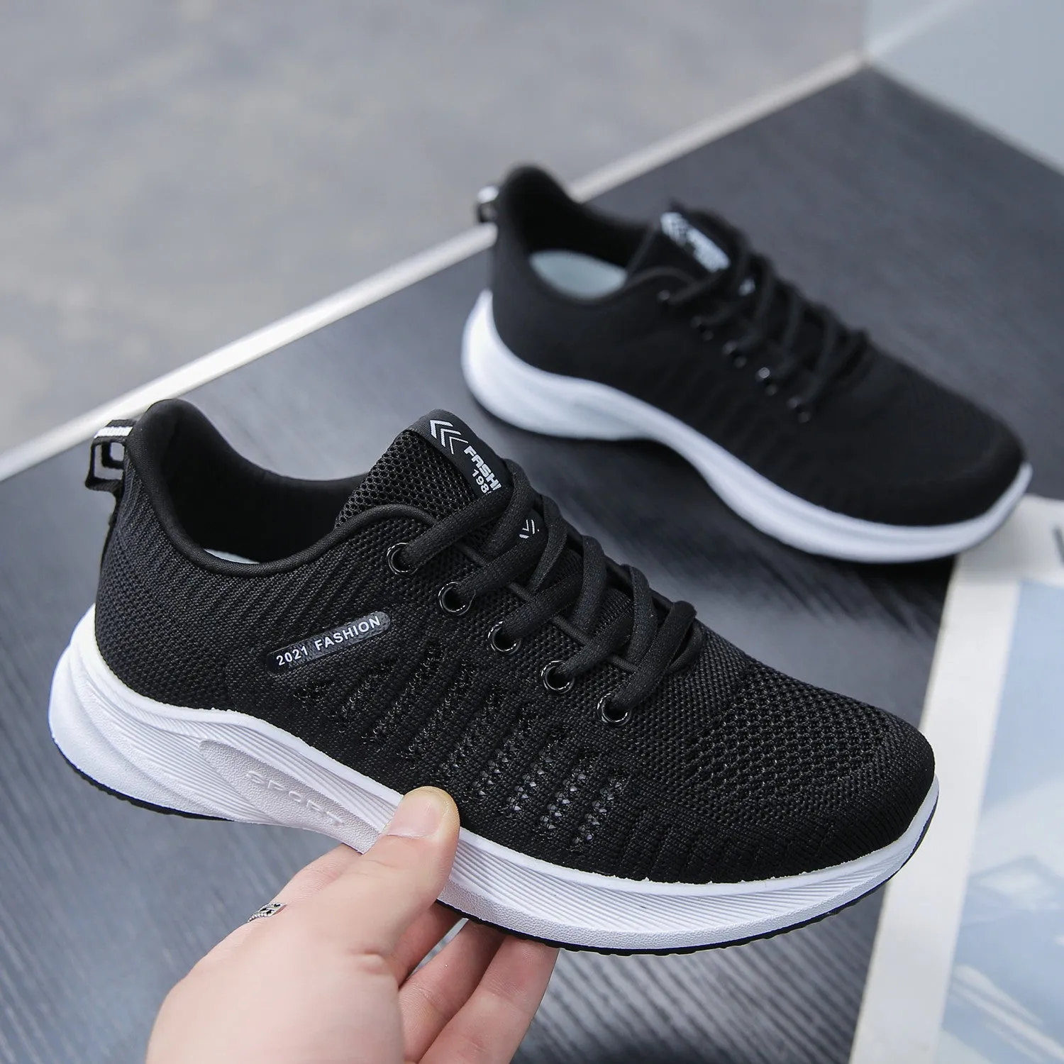 SH283 - Casual Black Fashion Shoes