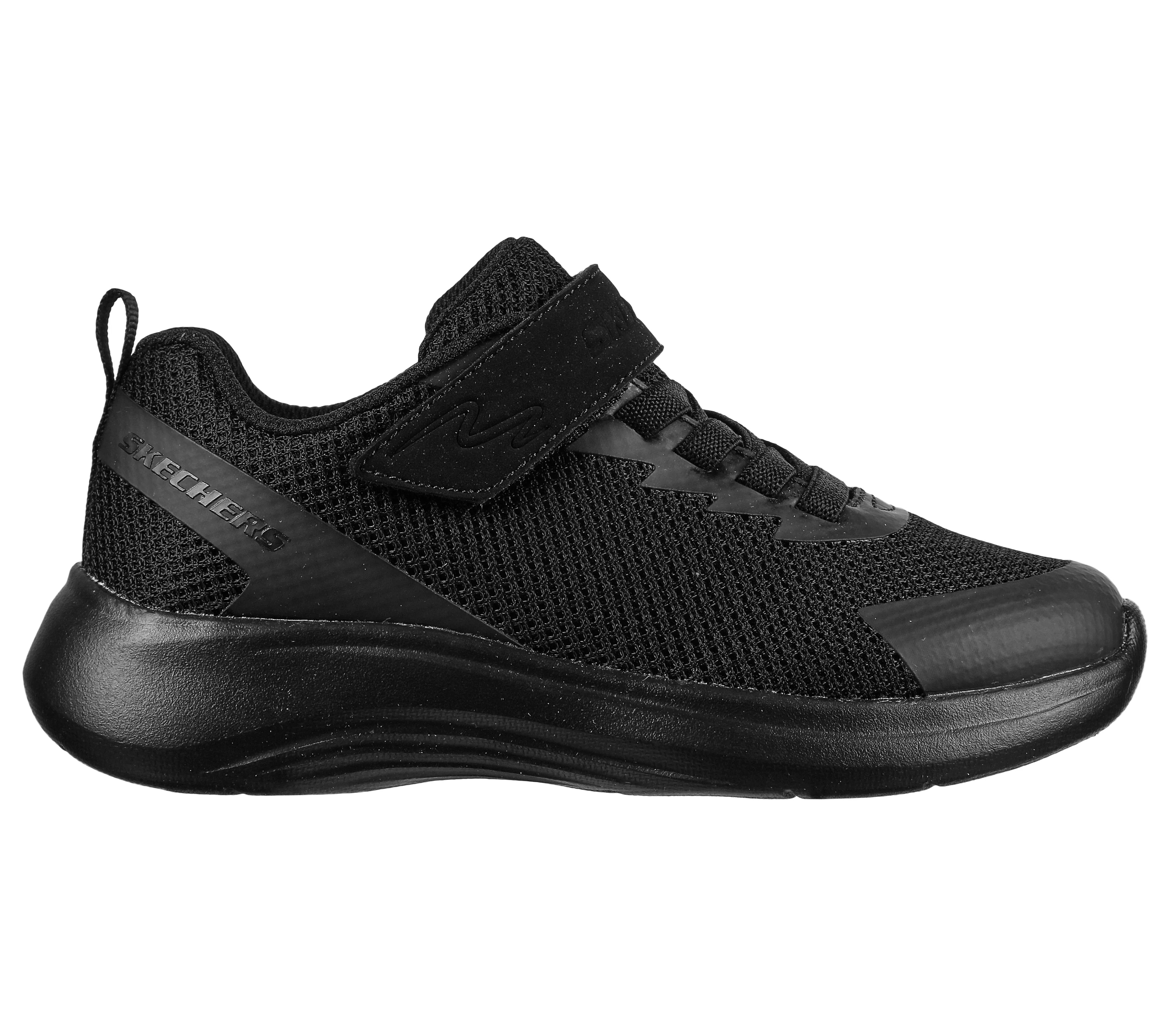 Skechers Selectore Dorvo Black School Trainer