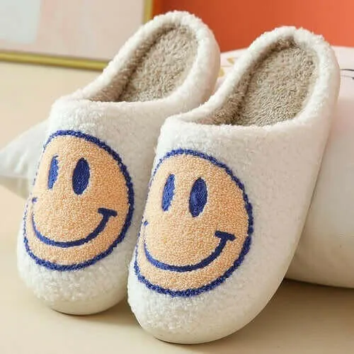 Smiley Face Slippers Women