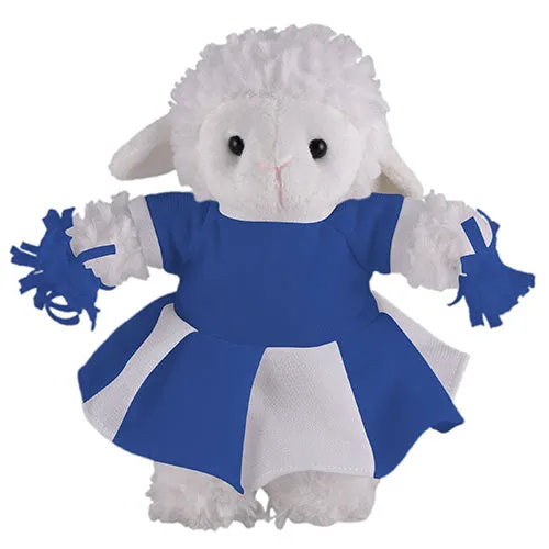 Soft Plush Stuffed Sheep with Cheerleader Outfit