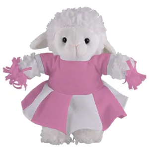 Soft Plush Stuffed Sheep with Cheerleader Outfit