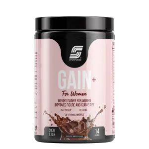 Sparkfusion Gain  Women Weight Gainer | With Full Power 12 Herbs,Protein & Vitamins | For Improves Figure And Curve Size | Weight   Mass Gainer For Women Chocolate Smoothie flavour 500 gm