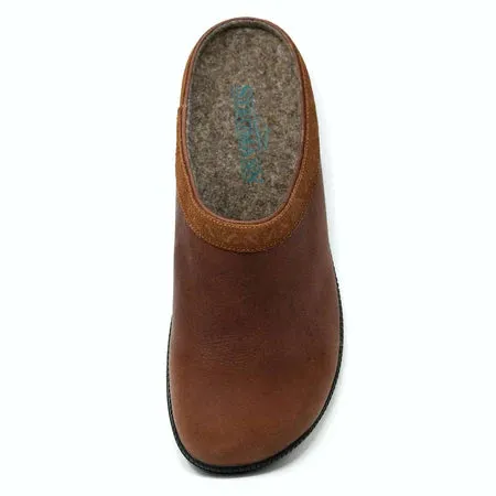 STEGMANN GRAZ SPORT CLOG - BROWN LEATHER - MEN'S