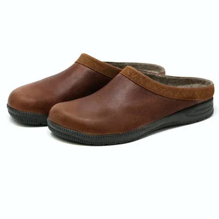 STEGMANN GRAZ SPORT CLOG - BROWN LEATHER - MEN'S