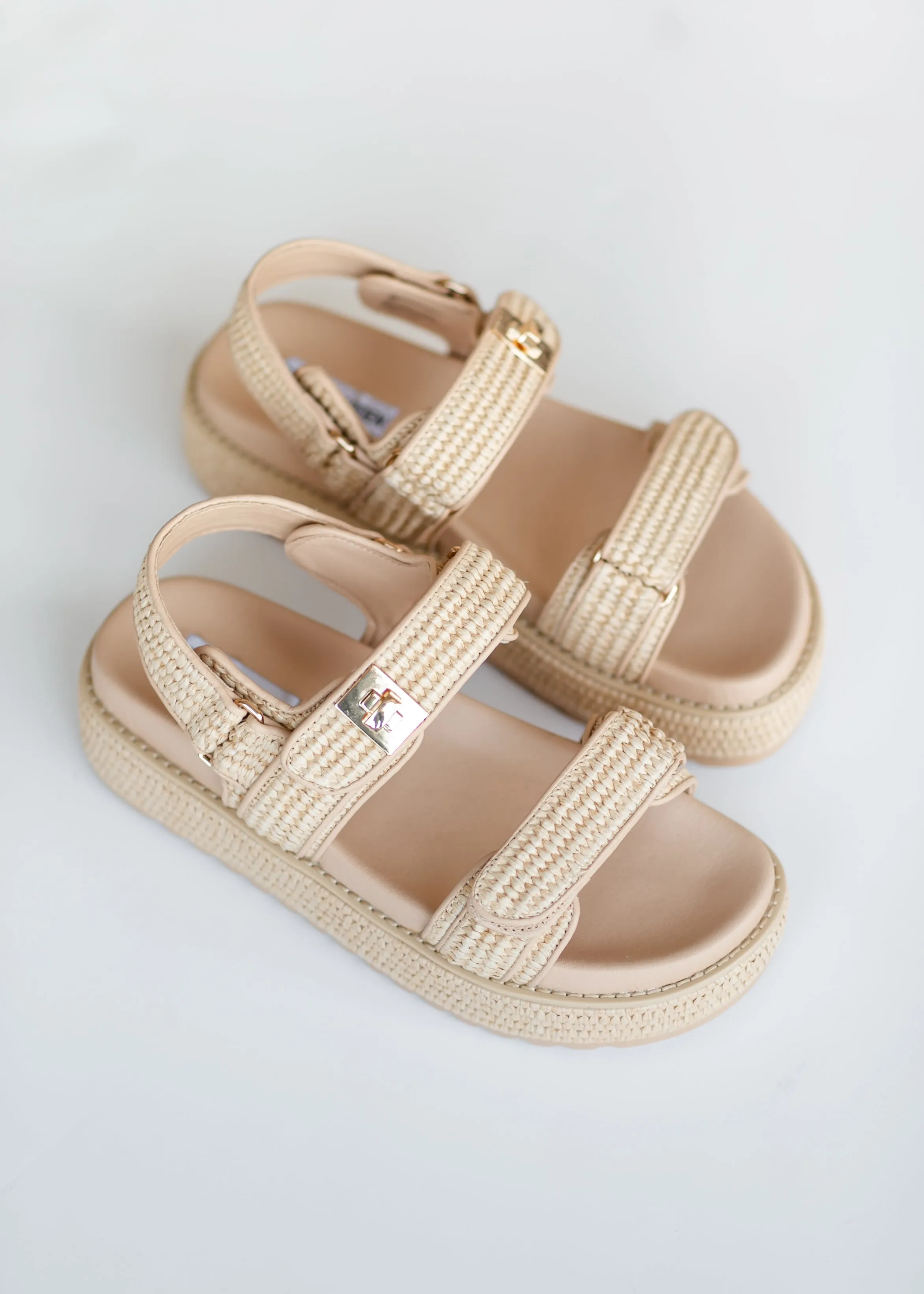 Steve Madden® Mona Platform Raffia Sandals - FINAL SALE