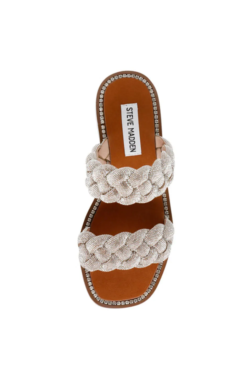 Steve Madden Newbie Sandals In Rhinestones