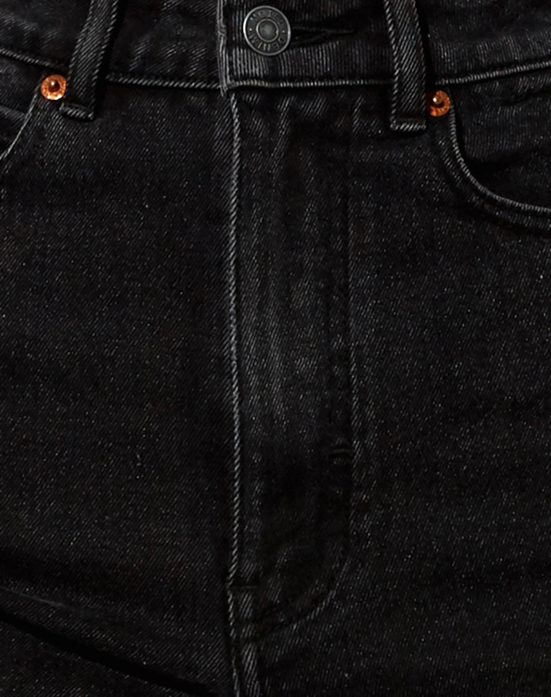 Straight Leg Jeans in Black Wash