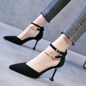 Suede ankle shoes