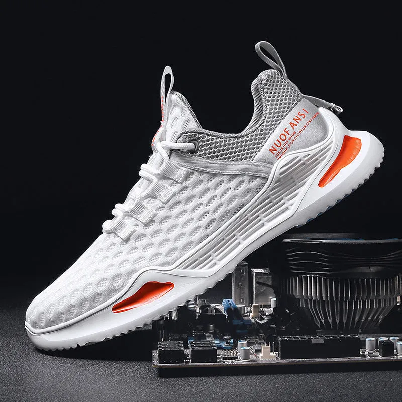 Summer breathable sneakers casual running shoes mesh shoes trend men's shoes 2021 new men's shoes