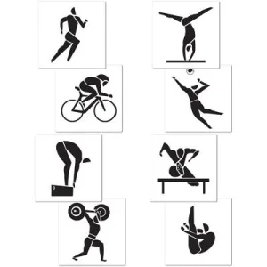 Summer Sports Cutouts, 16'' | 4 ct