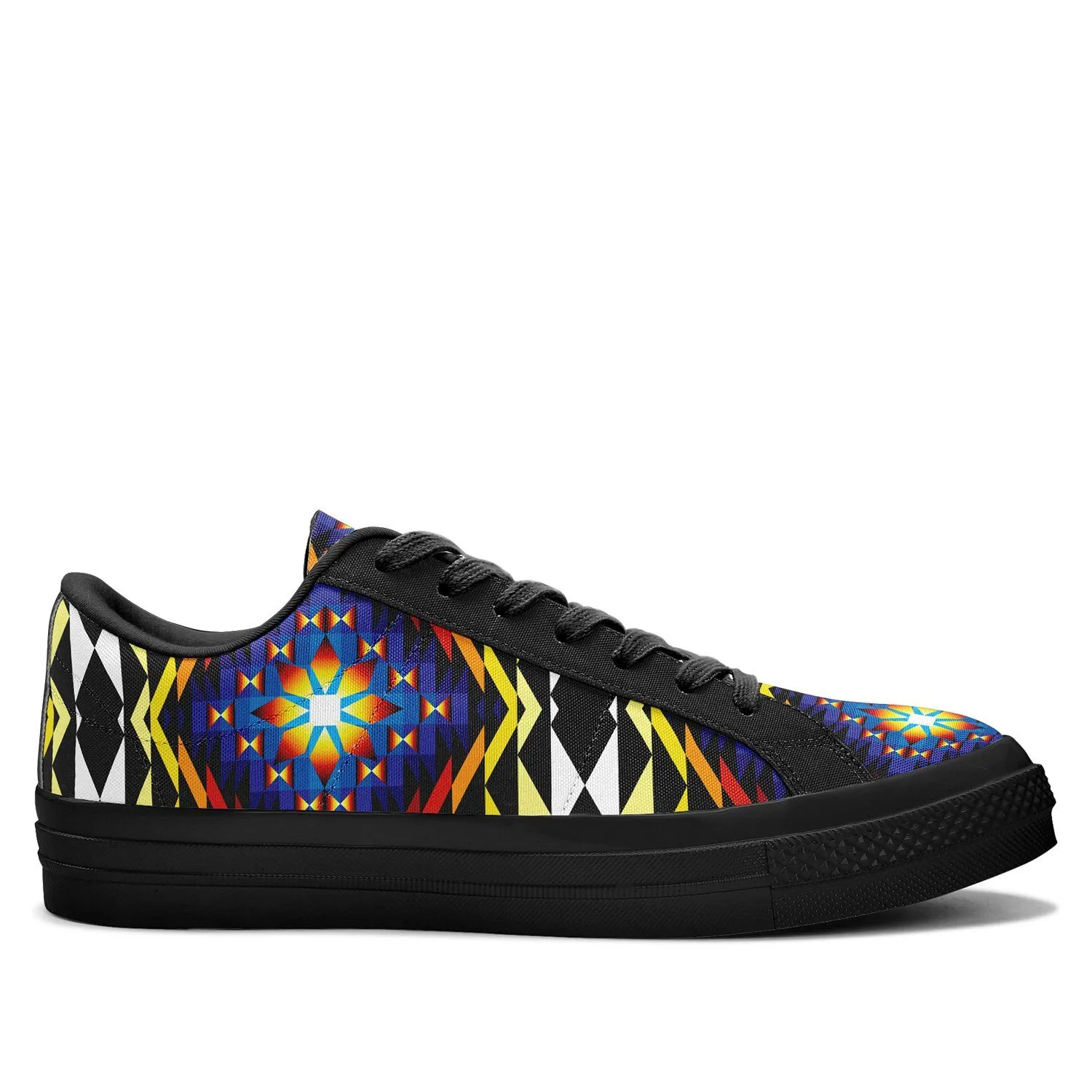 Sunset Blanket Aapisi Low Top Canvas Shoes Black Sole