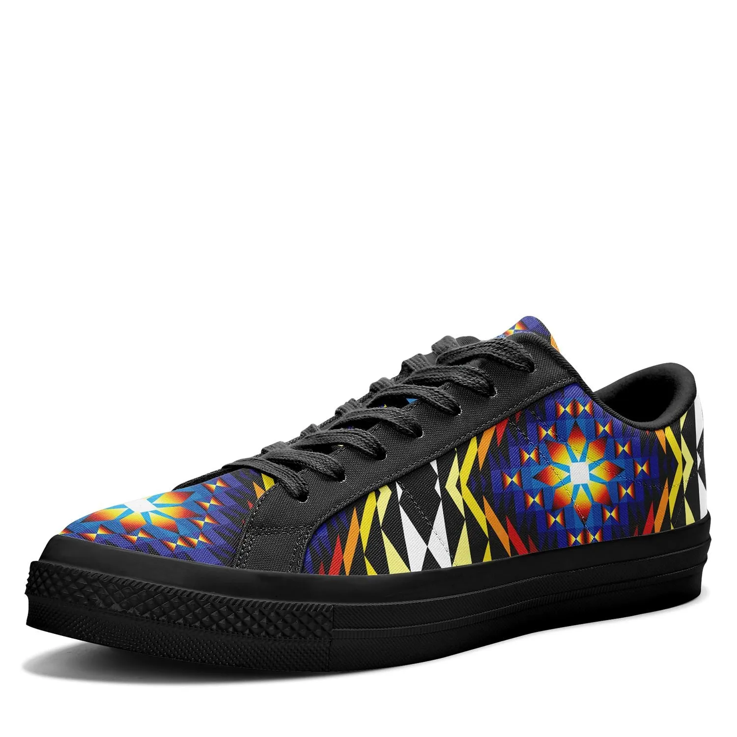 Sunset Blanket Aapisi Low Top Canvas Shoes Black Sole