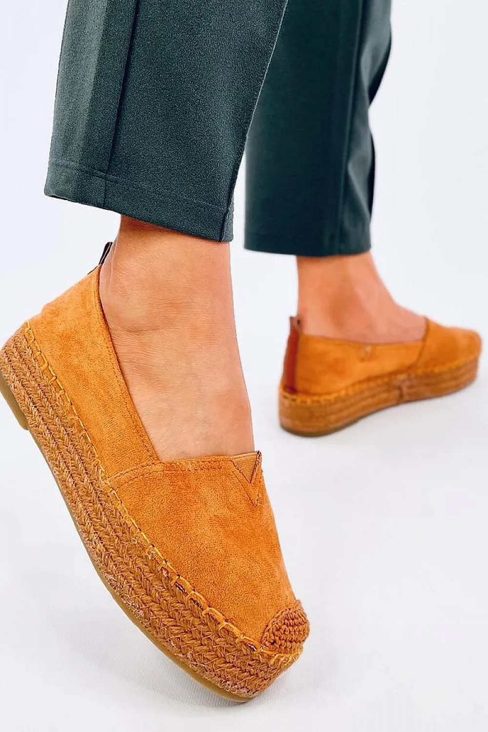 TEEK - Tan Elevated Espadrille Shoes