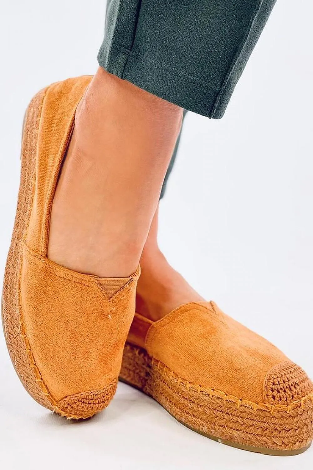 TEEK - Tan Elevated Espadrille Shoes