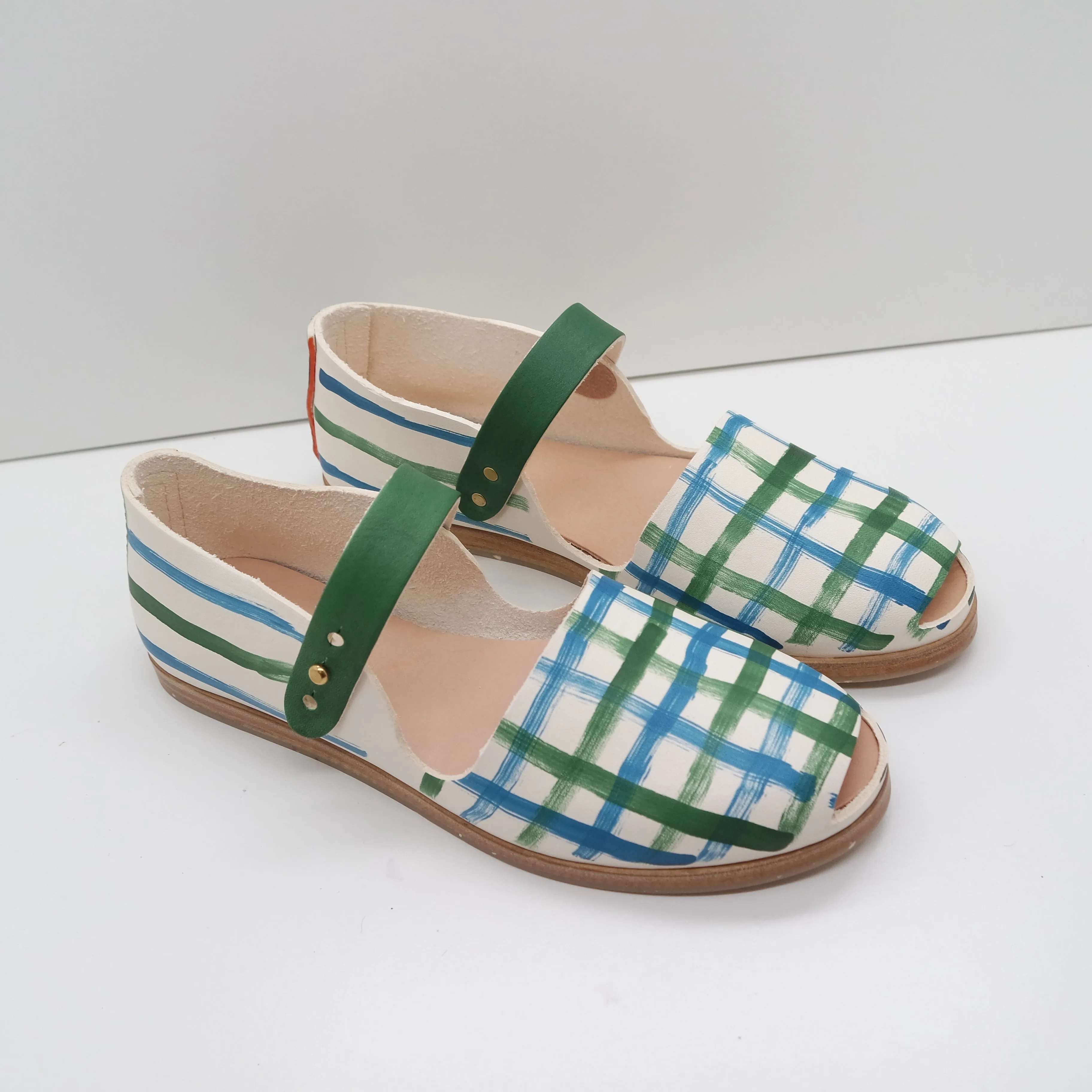 THE CATU. DOUBLE GINGHAM. BUKO AND AZURE W BUKO STRAPS