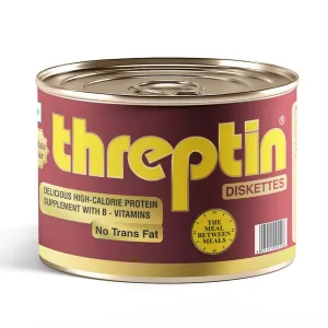 Threptin Protein Diskettes| Healthy Snacks for Men and Women - 275g, High Protein Diskette enriched with Casein Protein, Essential Vitamins, Minerals and Antioxidant - Delicious Chocolate|100% Veg