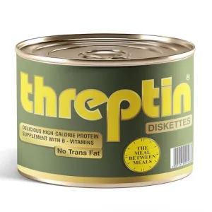 Threptin Protein Diskettes| Healthy Snacks for Men and Women - 275g, High Protein Diskette enriched with Casein Protein, Essential Vitamins, Minerals and Antioxidant -Vanilla Flavor|100% Veg