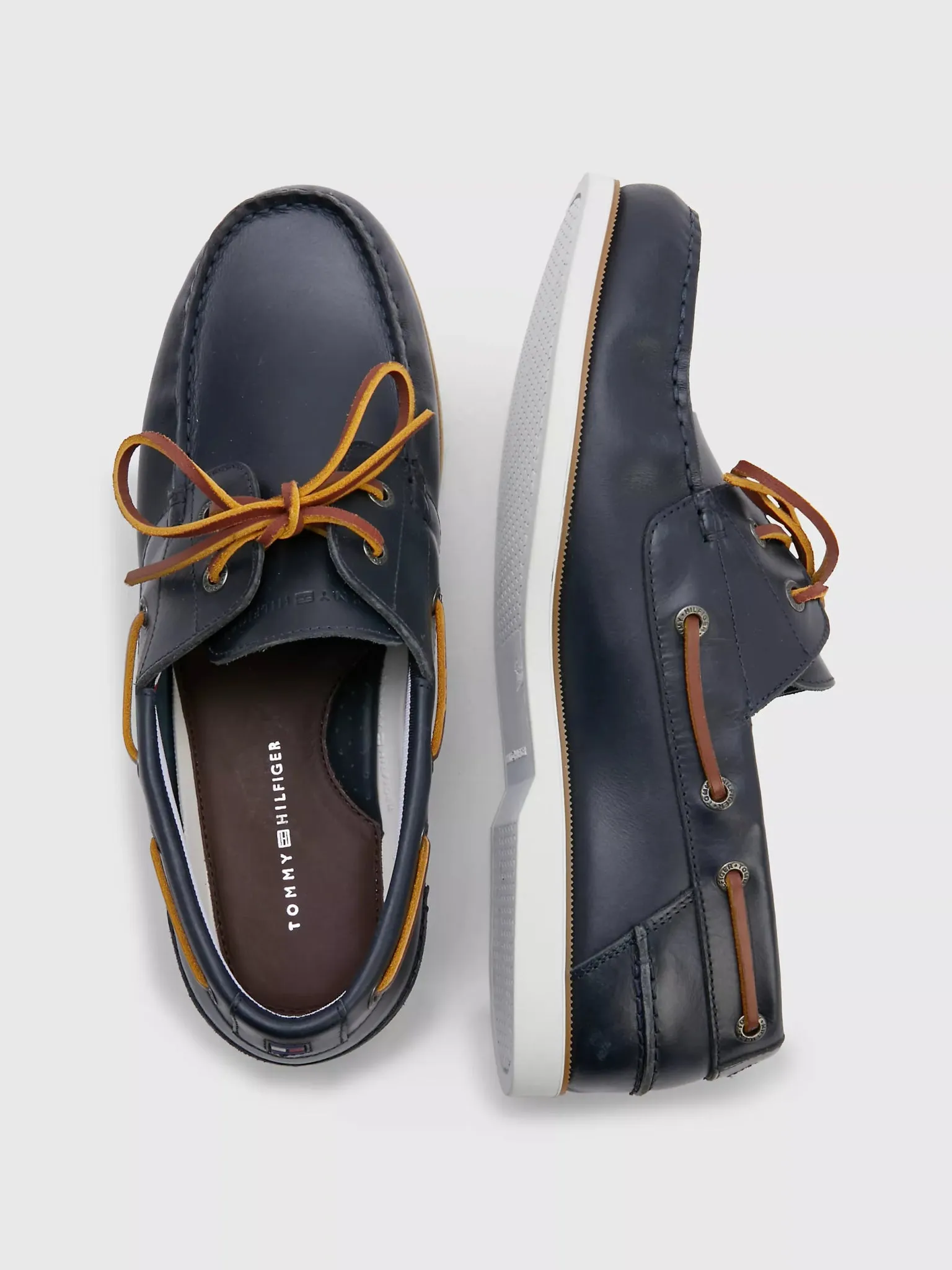 Tommy Hilfiger TH Leather Boat Shoe