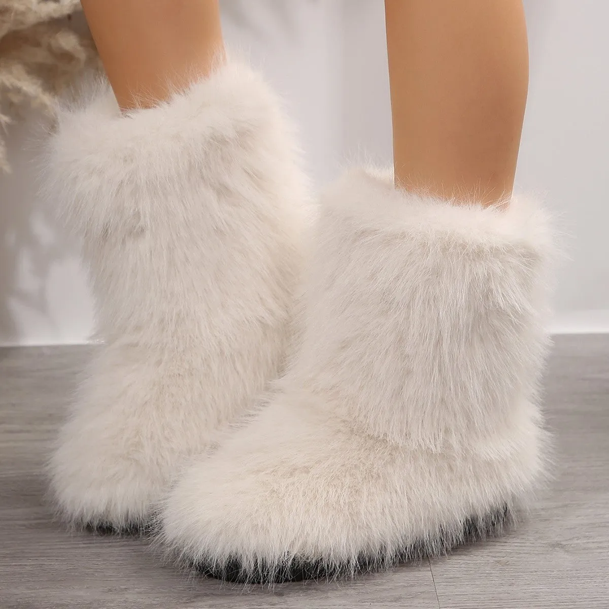 Trendy Warm Chunky Soft Cozy Plush Stylish Durable Casual Comfortable Shoes