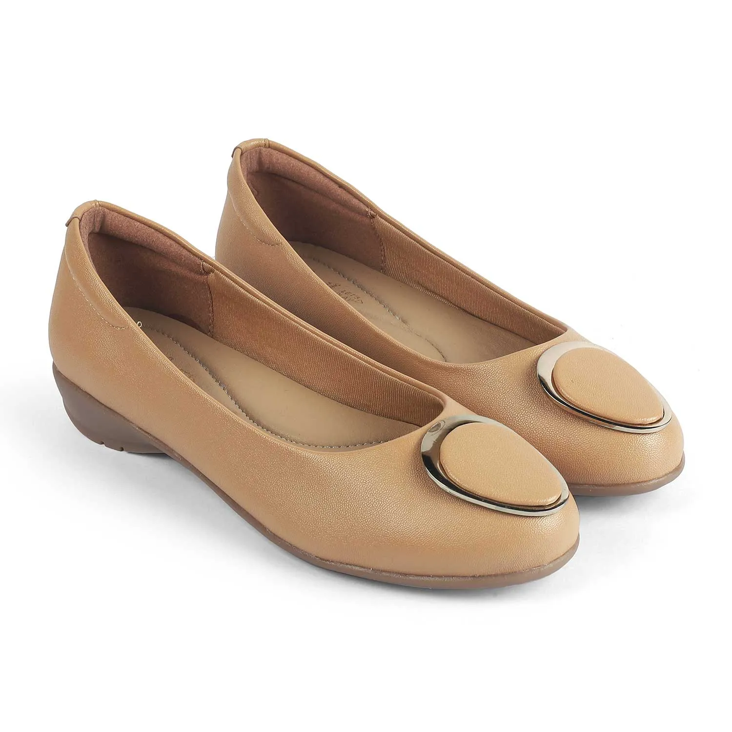 Tresmode Jelo Camel Women's Casual Ballerinas