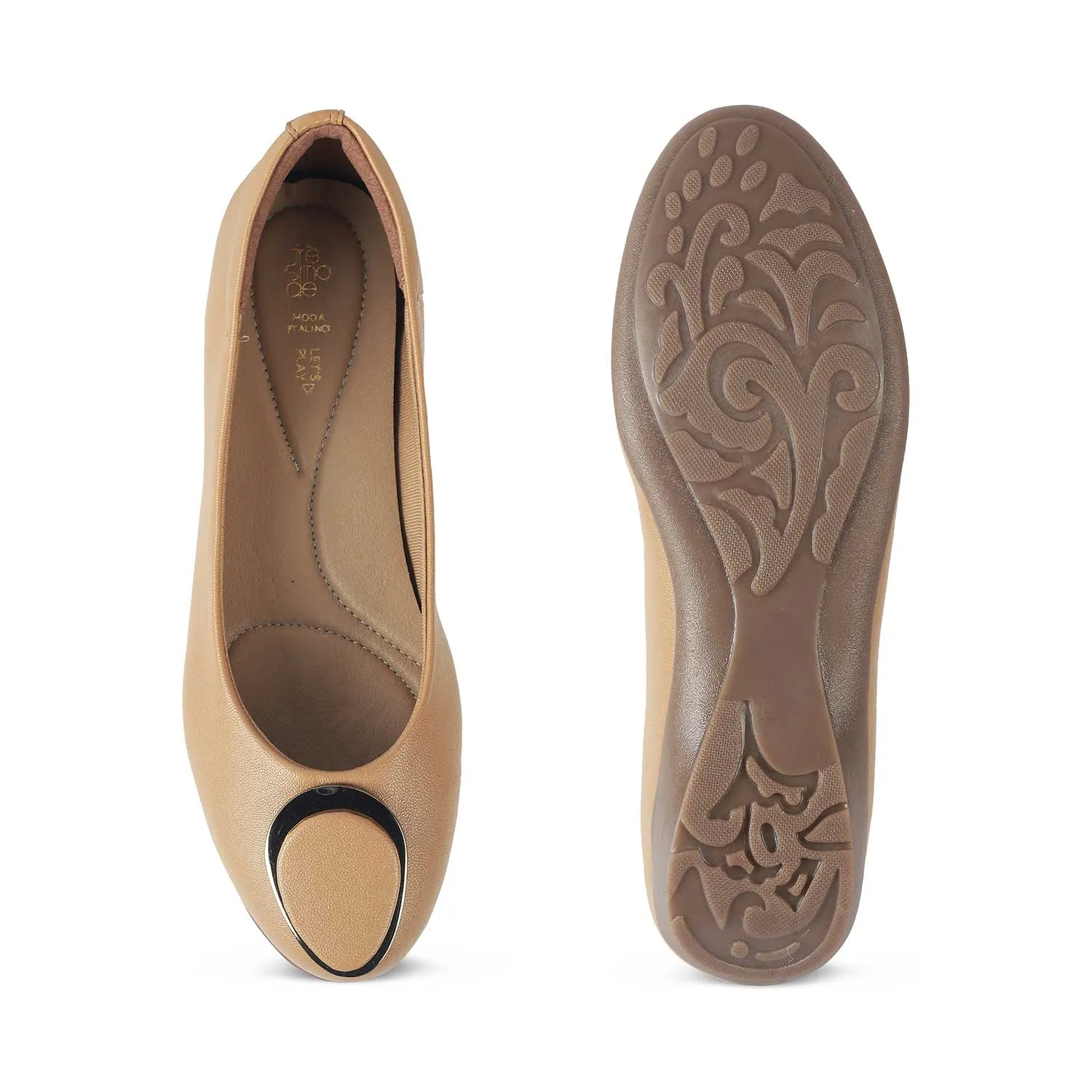 Tresmode Jelo Camel Women's Casual Ballerinas