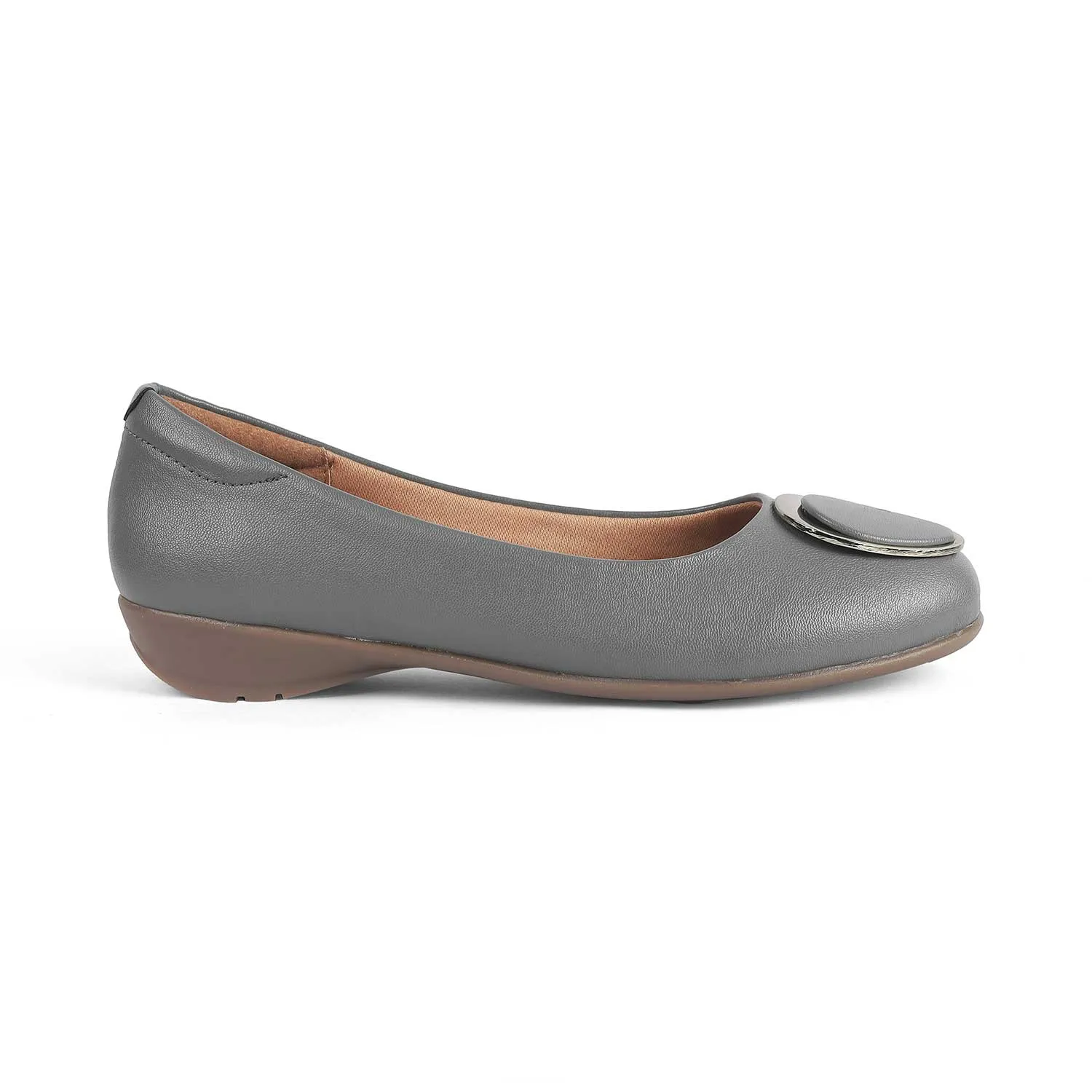 Tresmode Jelo Grey Women's Casual Ballerinas