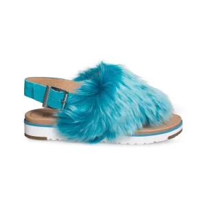 UGG Holly Enamel Blue Sandal - Women's