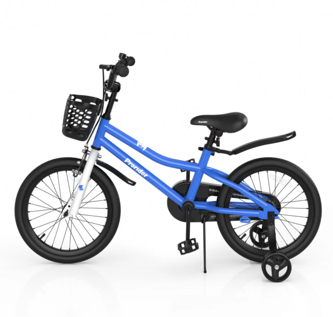 Very Cool 18” Kids Pedal Bicycle W Kickstand, Coaster Brake Ages 4-8 | Bell | Adjustable Seat | Easy Assembly | Removable Training Wheels | Anti-Slip Tires