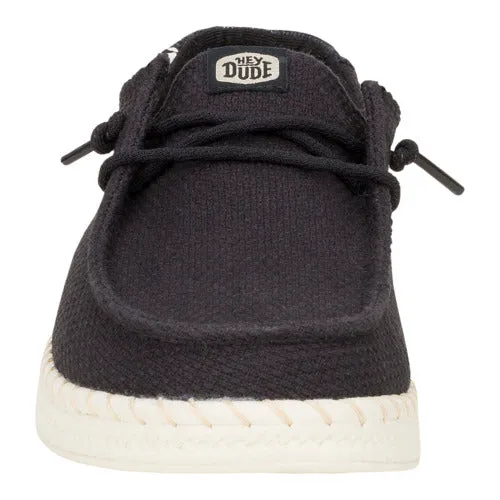 Wendy Espadrille Woven - Black