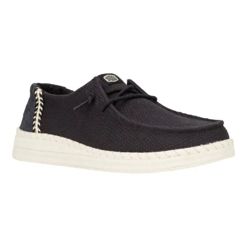 Wendy Espadrille Woven - Black