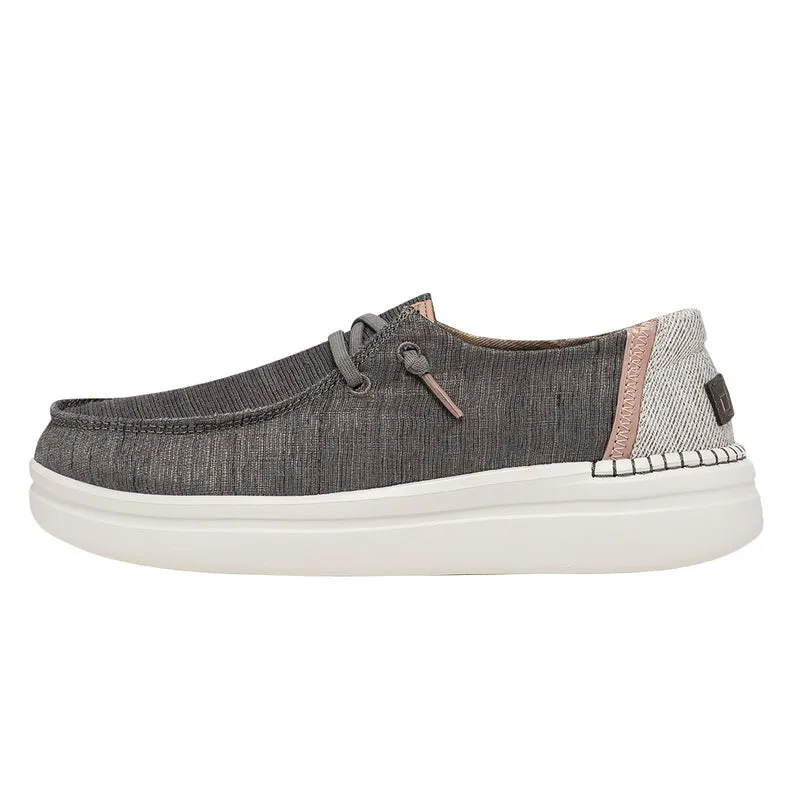 Wendy Rise Granite Grey - Select Size - Hey Dudes - Ladies