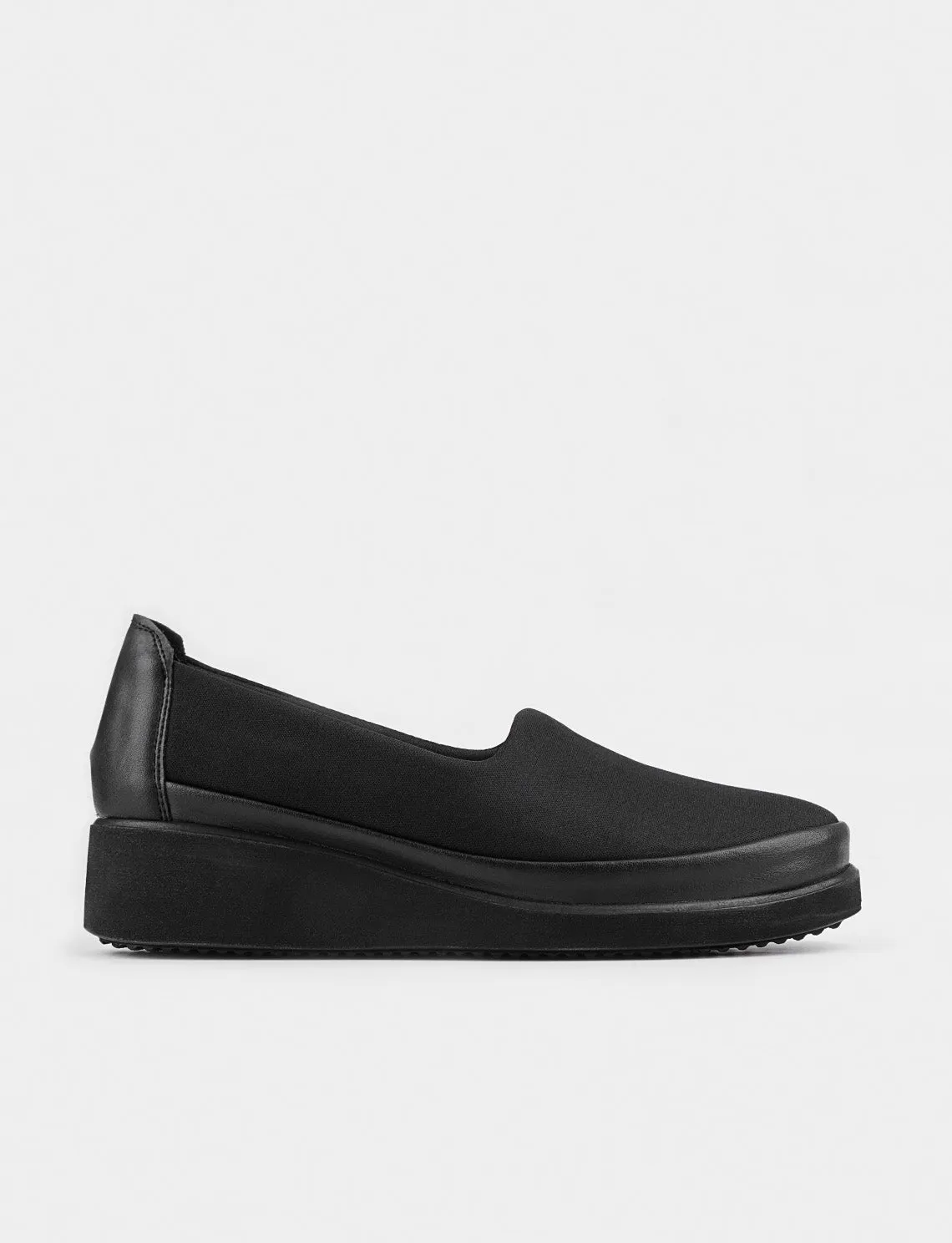 Women Black Slip On Casual Shoes