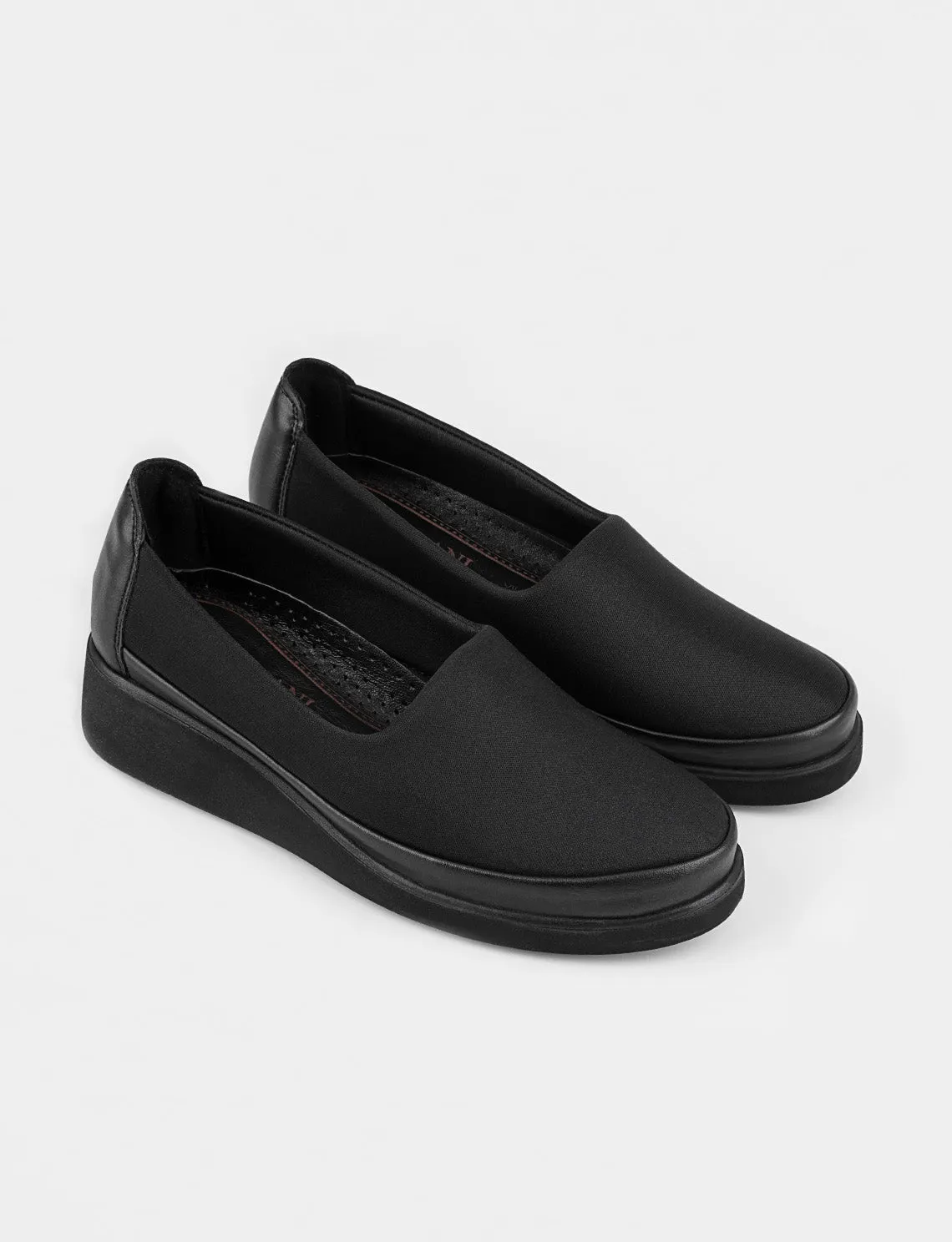 Women Black Slip On Casual Shoes