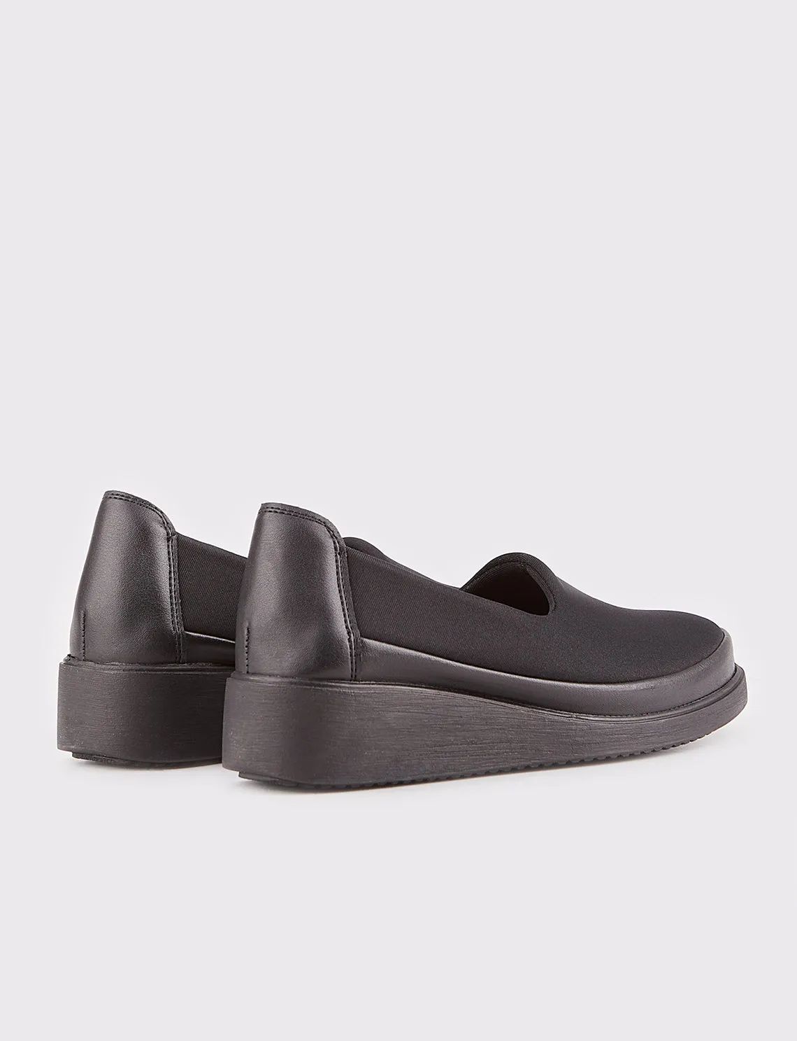 Women Black Slip On Casual Shoes