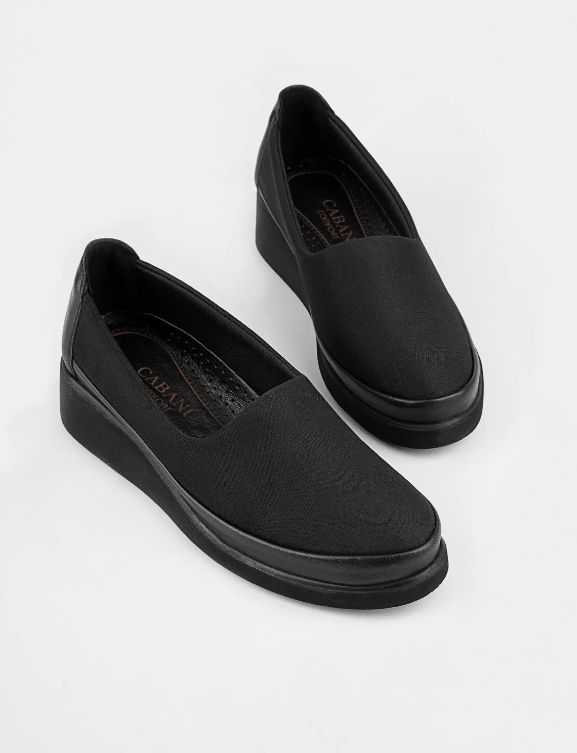 Women Black Slip On Casual Shoes