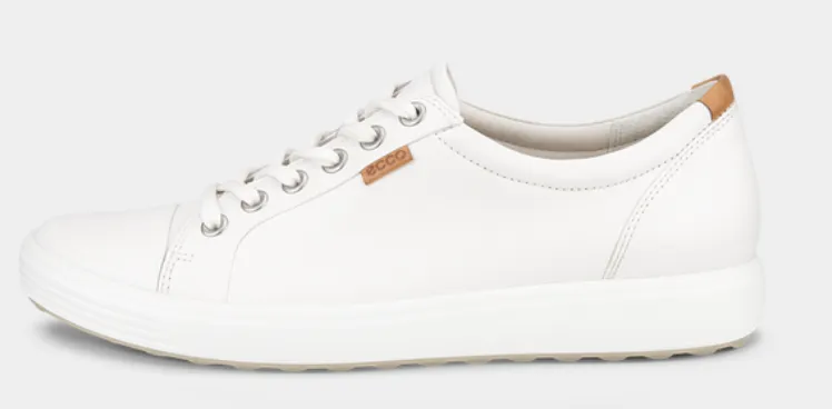 Women's Ecco Soft 7 Sneaker 43003-01007 Color:  White