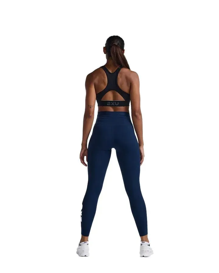 Women's Form Stash Hi-Rise Compression Tights - Midnight / White