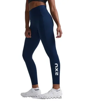 Women's Form Stash Hi-Rise Compression Tights - Midnight / White